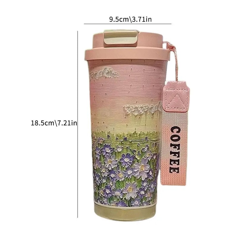 Wildflower Stainless Steel Coffee Tumbler 9