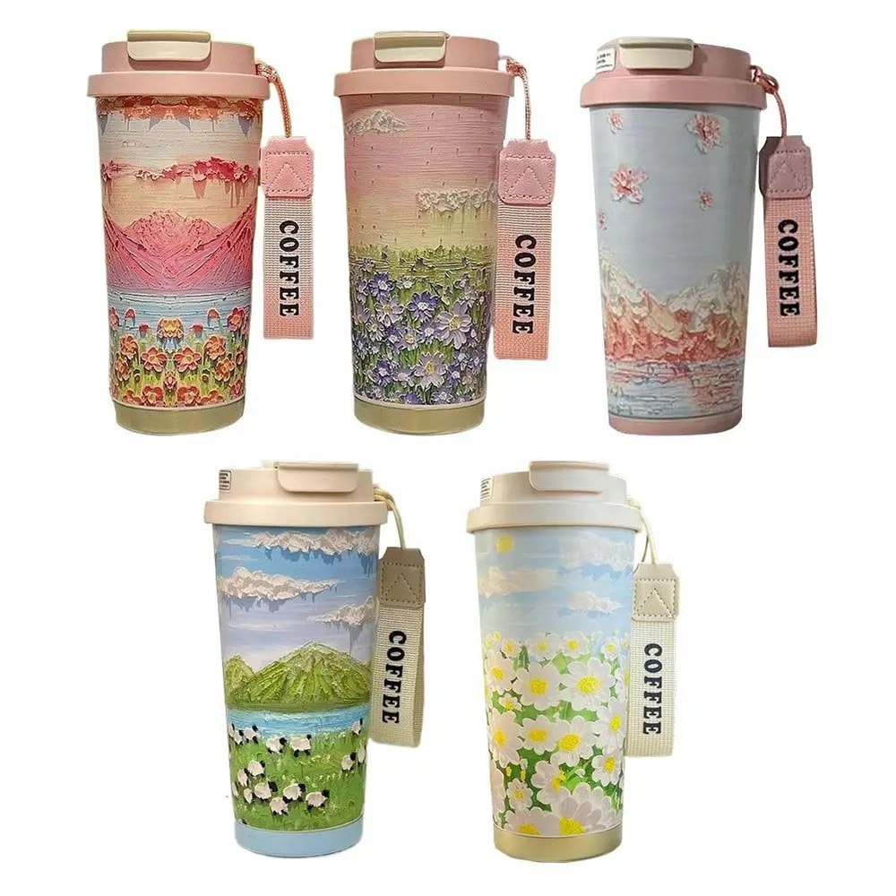 Wildflower Stainless Steel Coffee Tumbler 11