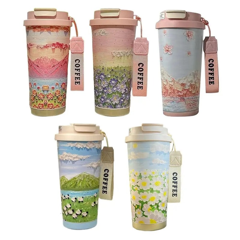 Wildflower Stainless Steel Coffee Tumbler 11