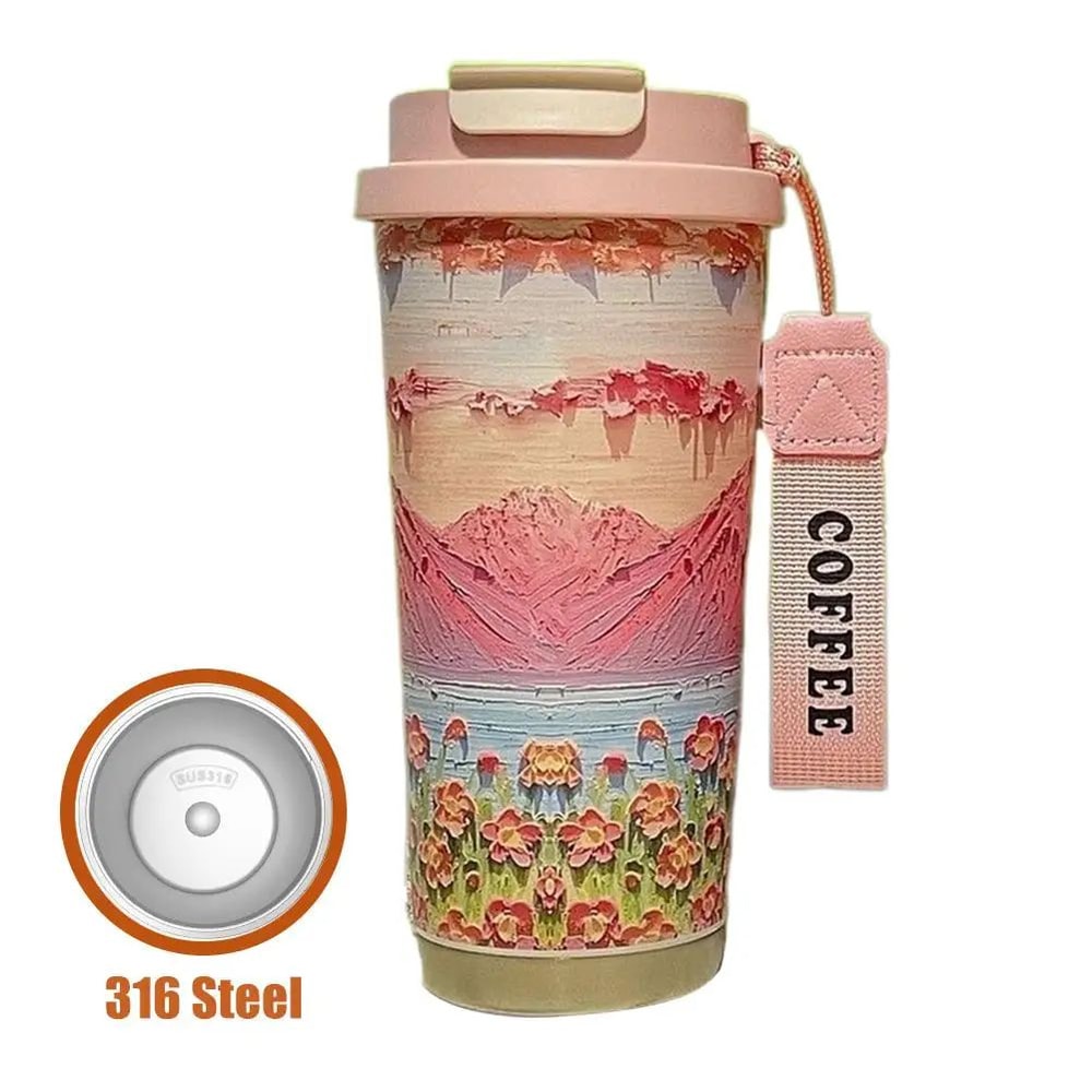 Wildflower Stainless Steel Coffee Tumbler 14