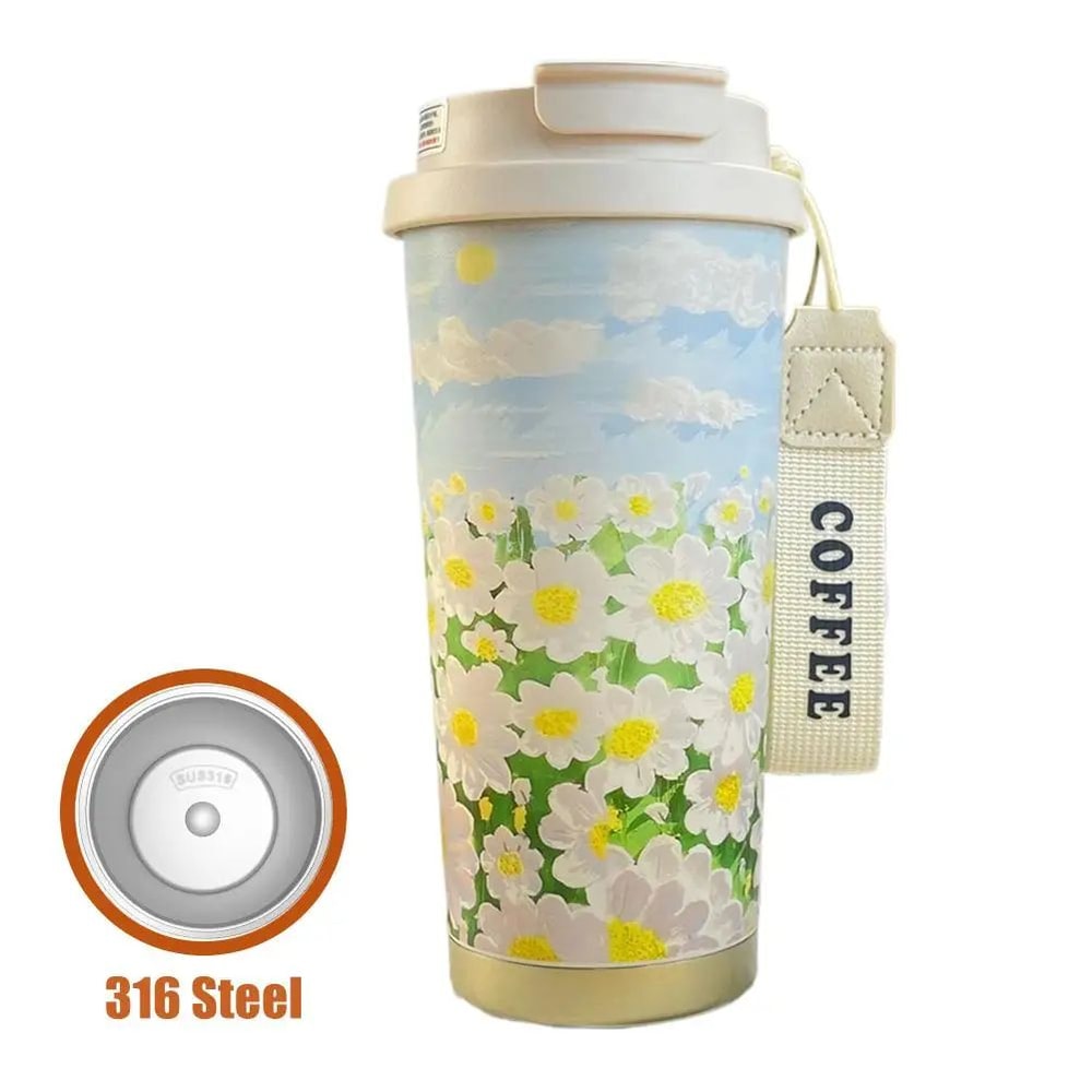 Wildflower Stainless Steel Coffee Tumbler 16