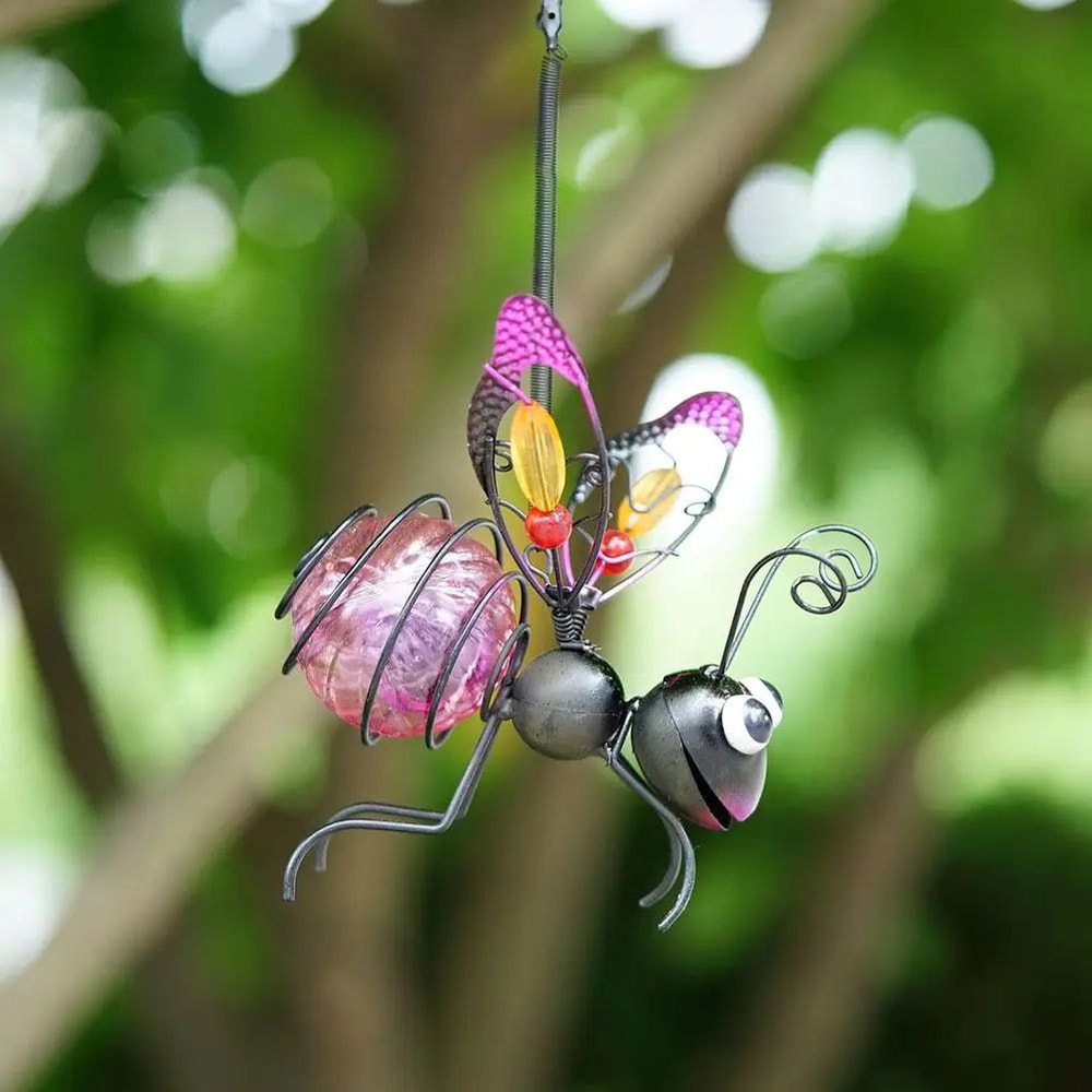 Solar Bee Lantern Garden Hanging Light 4