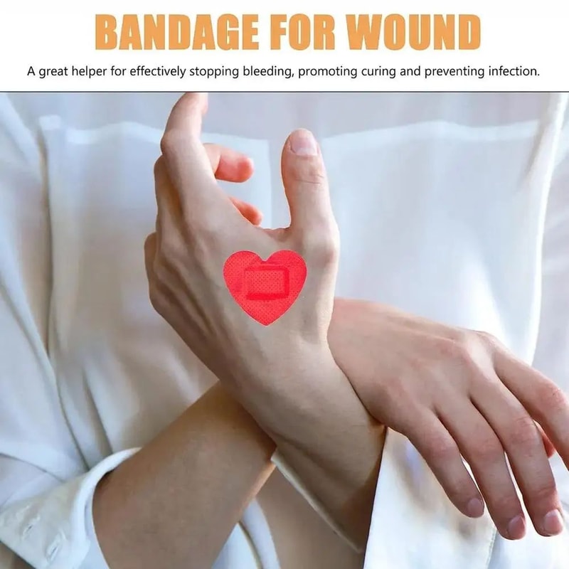 Heart Shaped Hydrocolloid Bandages 3