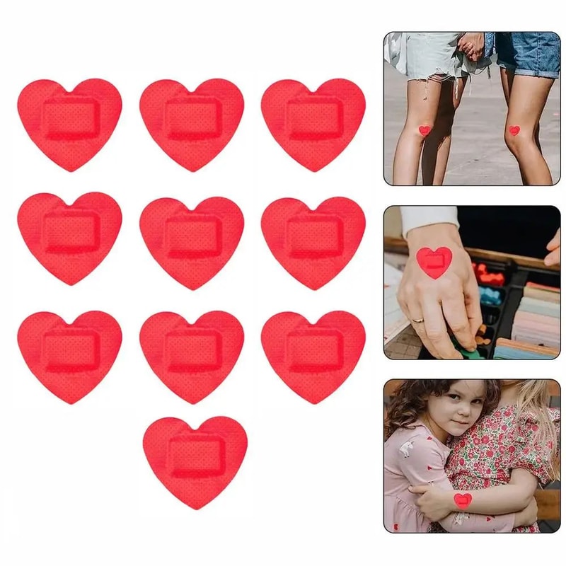 Heart Shaped Hydrocolloid Bandages 5