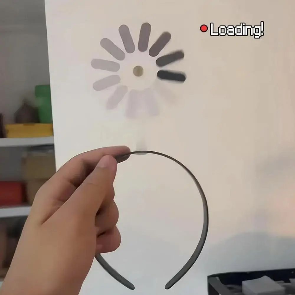 Funny Brain Loading Headband Hair Clip Set 3