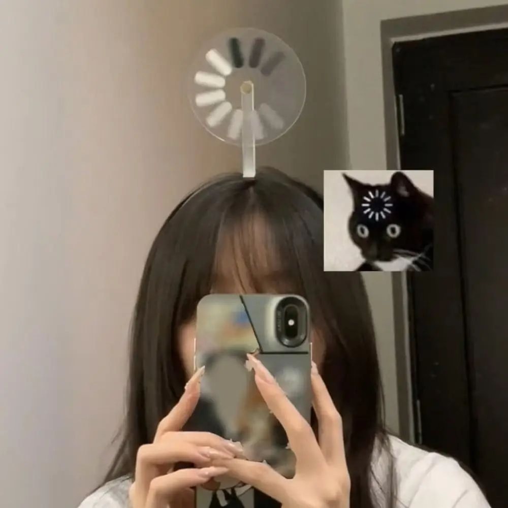 Funny Brain Loading Headband Hair Clip Set 11