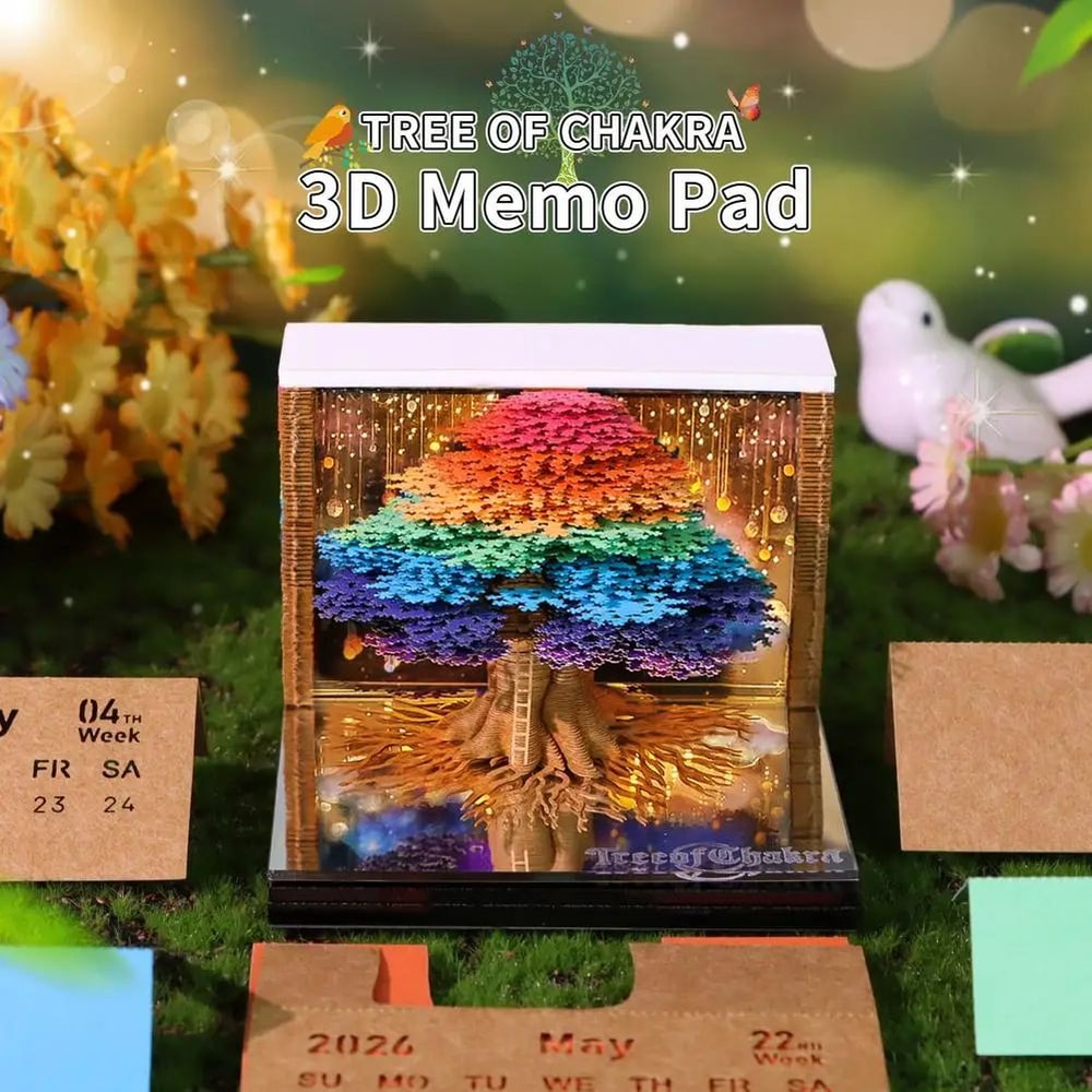 2026 Tear Away 3D Paper Calendar Tree 8