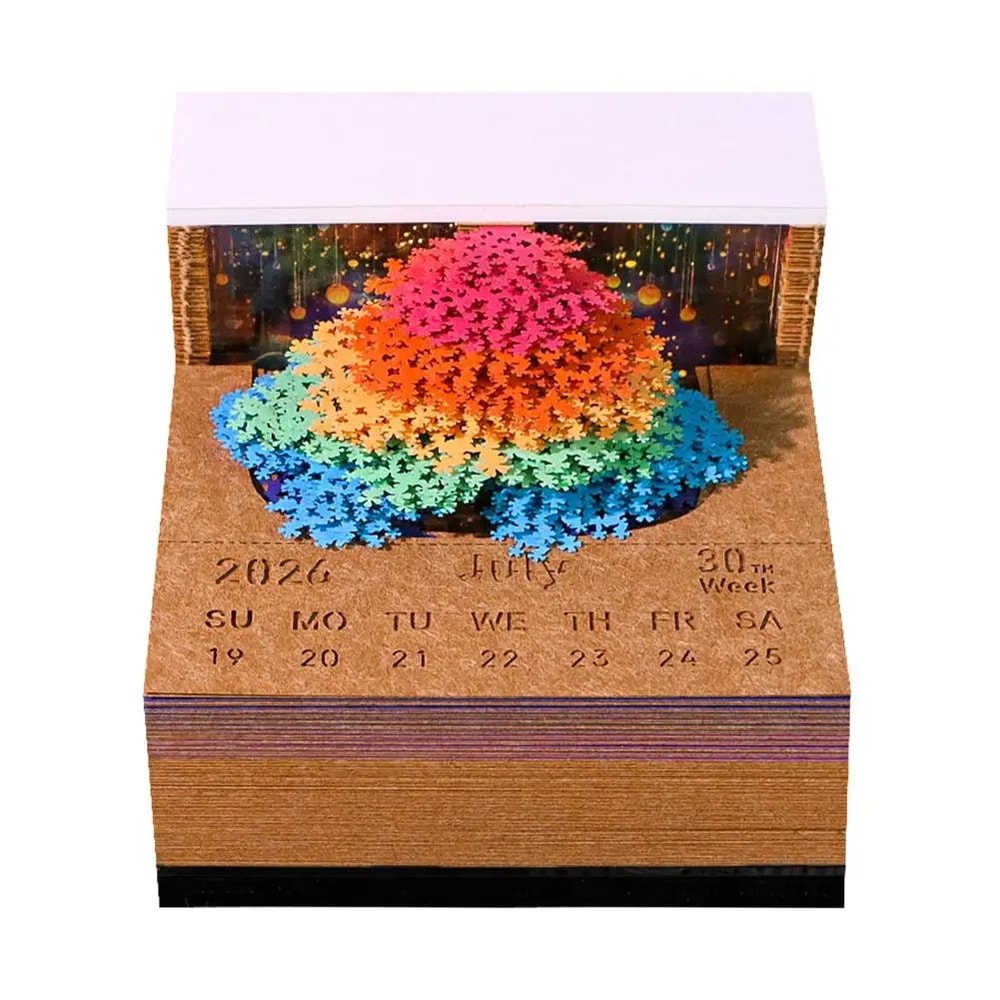 2026 Tear Away 3D Paper Calendar Tree 10
