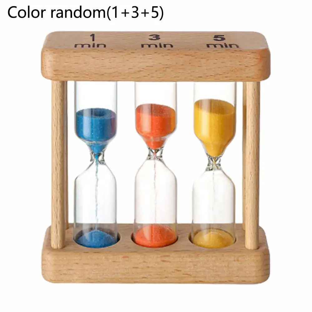 Wooden Sand Timer Hourglass Set 5