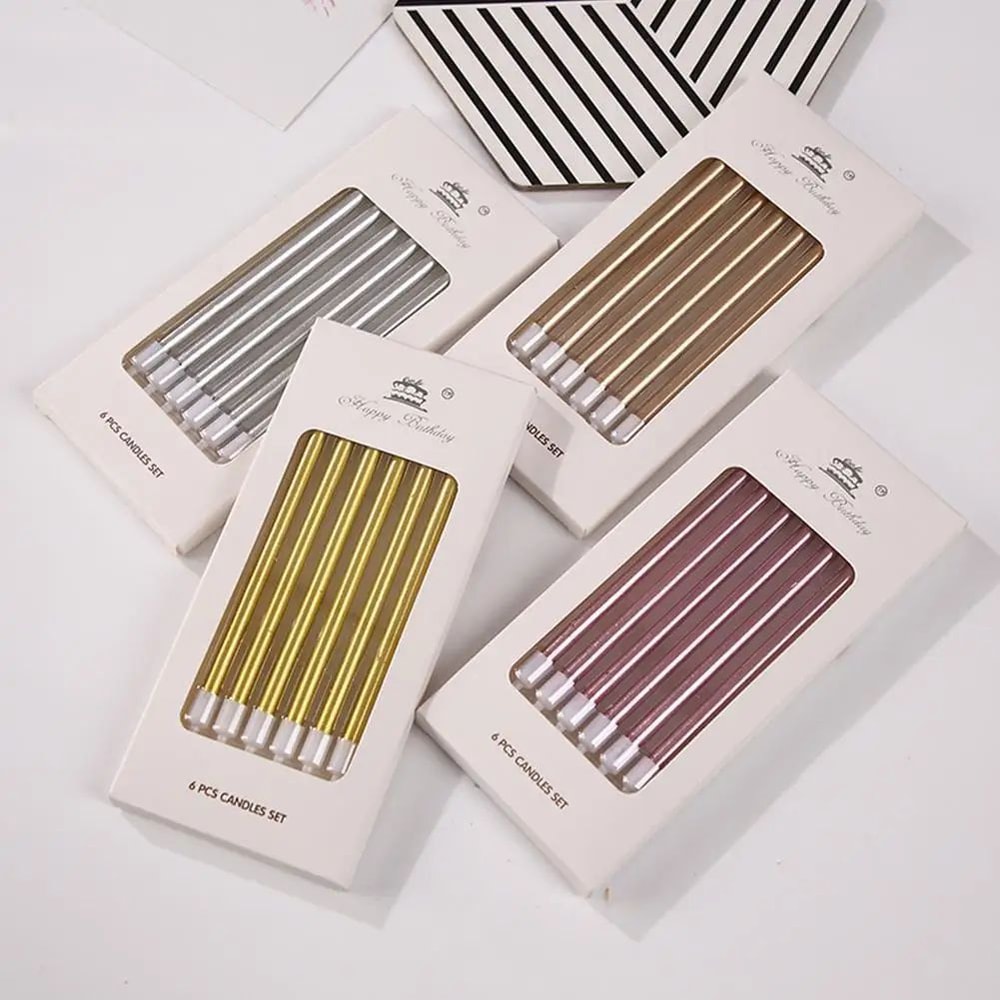 Gold And Silver Cake Candles Set 1