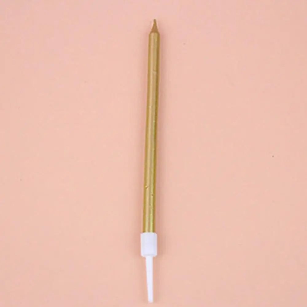 Gold And Silver Cake Candles Set 8