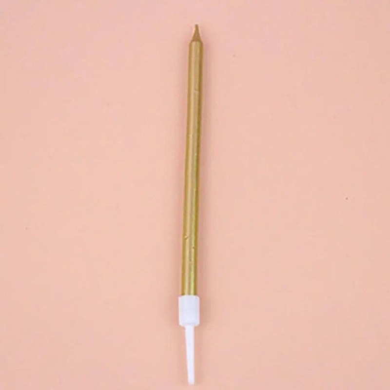 Gold And Silver Cake Candles Set 8