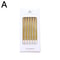 Gold And Silver Cake Candles Set 11