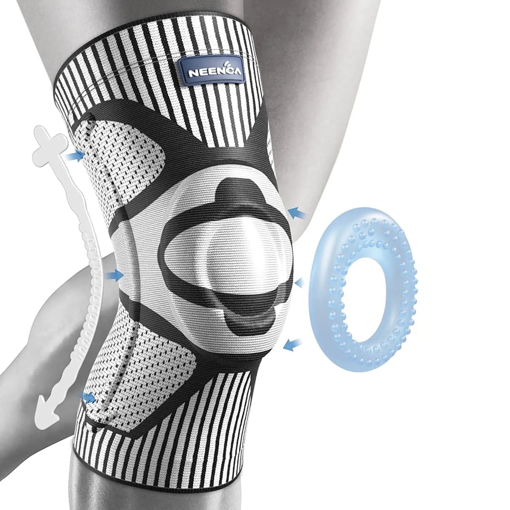 Knee Compression Brace With Stabilizers 14