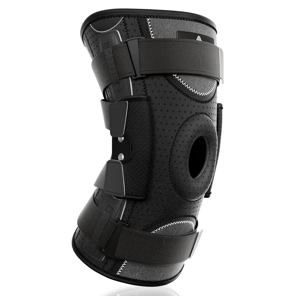 Hinged Knee Brace With Gel Pad Support 0