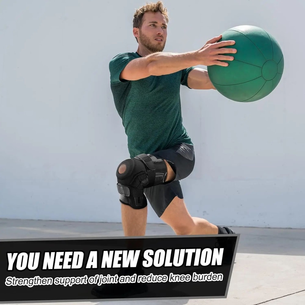 Hinged Knee Brace With Gel Pad Support 6