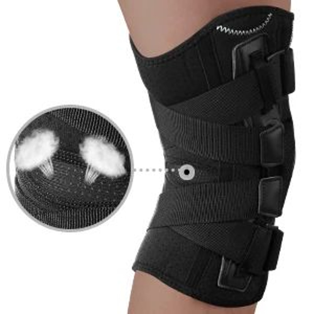 Hinged Knee Brace With Gel Pad Support 8
