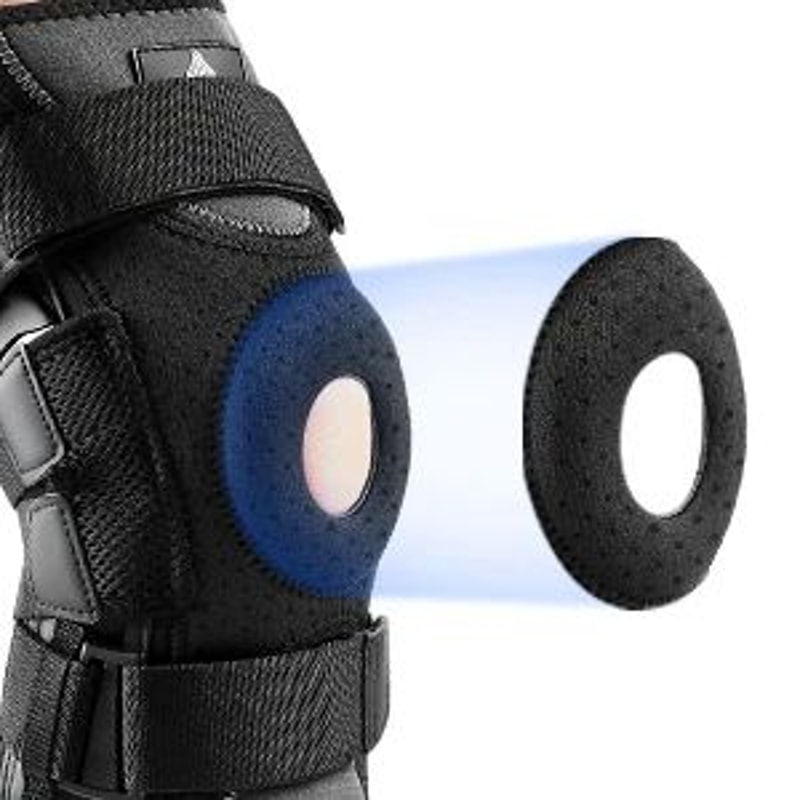 Hinged Knee Brace With Gel Pad Support 9