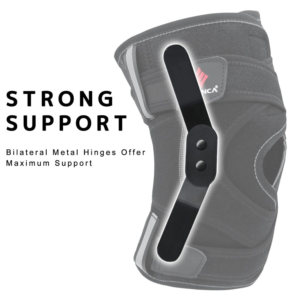 Hinged Knee Brace With Side Stabilizers 2