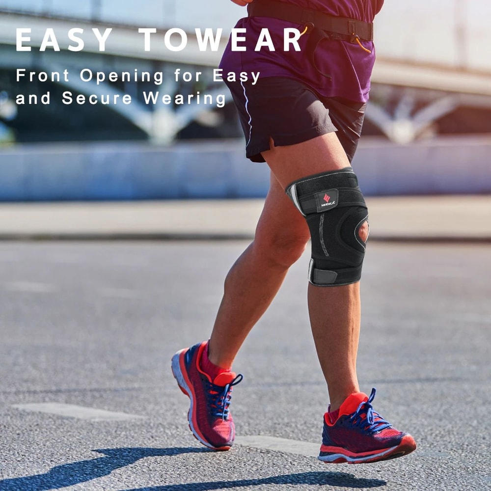 Hinged Knee Brace With Side Stabilizers 9