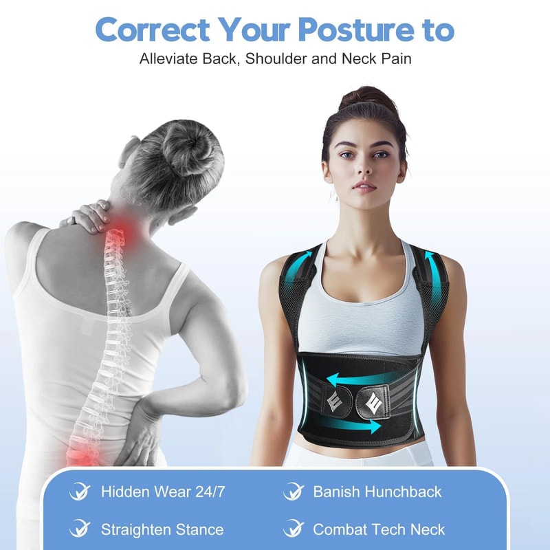Adjustable Posture Corrector Back Brace 2