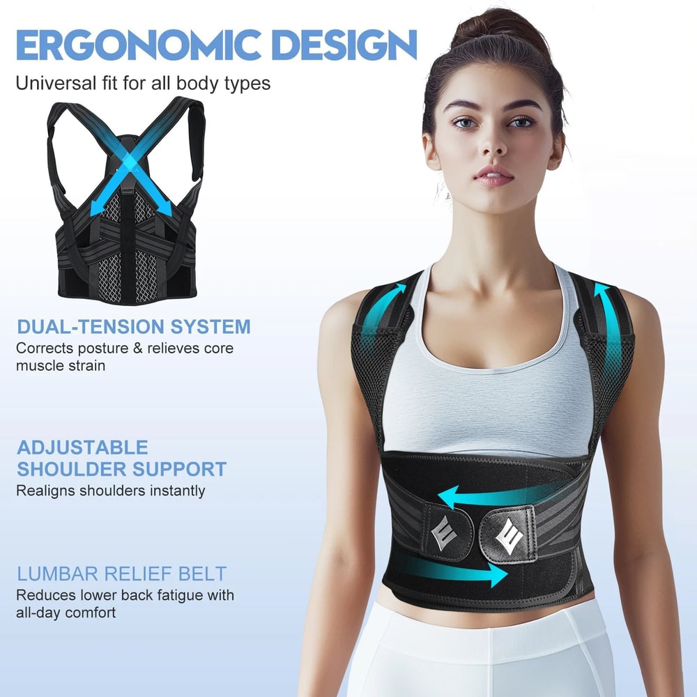 Adjustable Posture Corrector Back Brace 4
