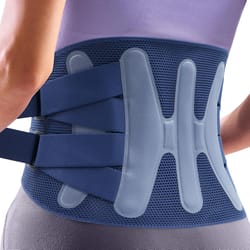 lower back support brace with reinforced system