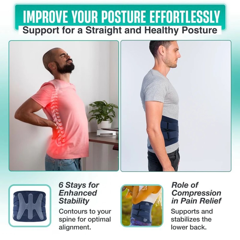 Lower Back Support Brace With Reinforced System 5