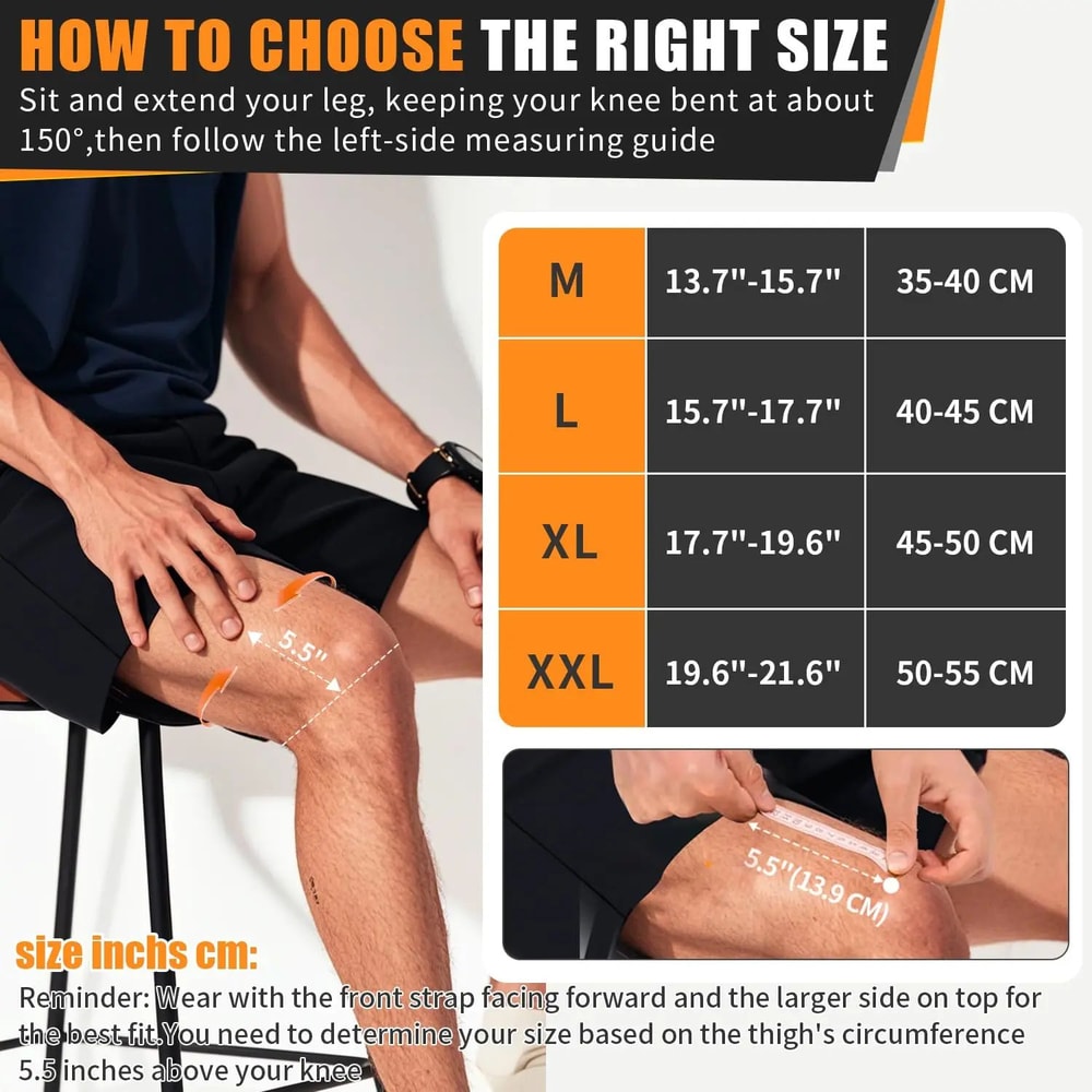 Knee Compression Brace With Patella Pad 3