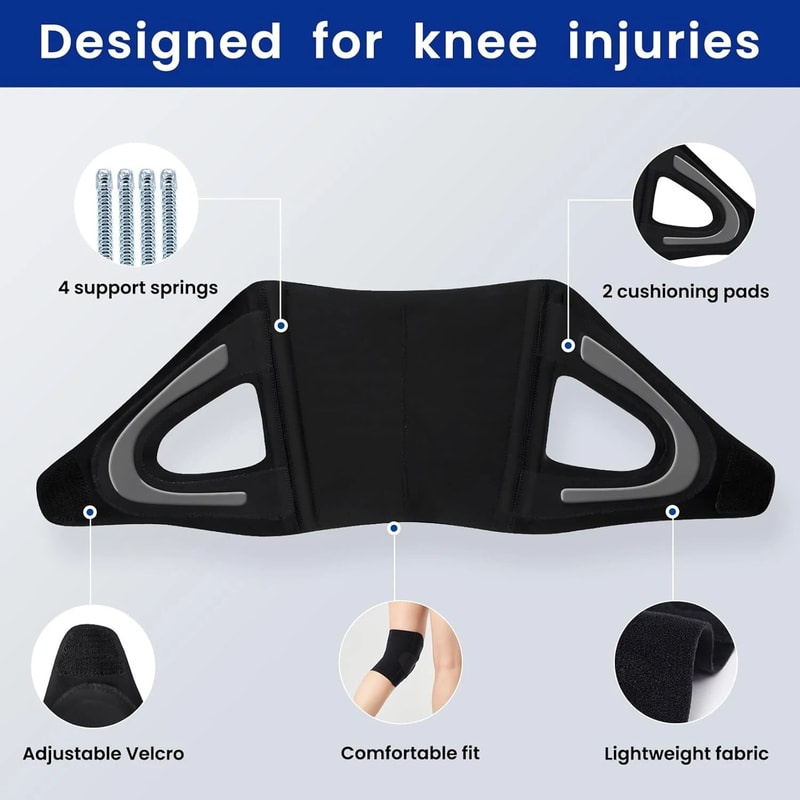 Knee Support Brace With Side Stabilizers 2