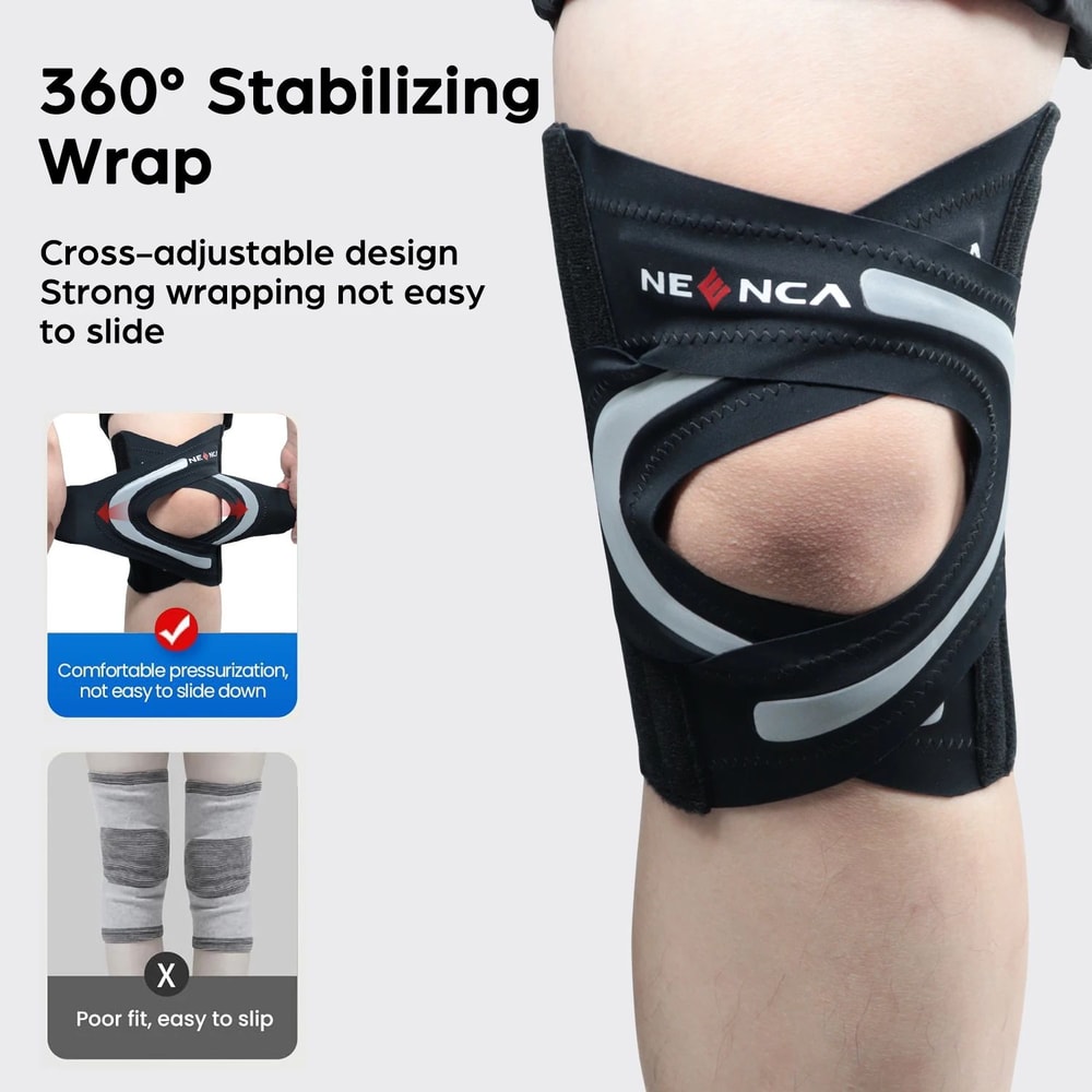 Knee Support Brace With Side Stabilizers 4