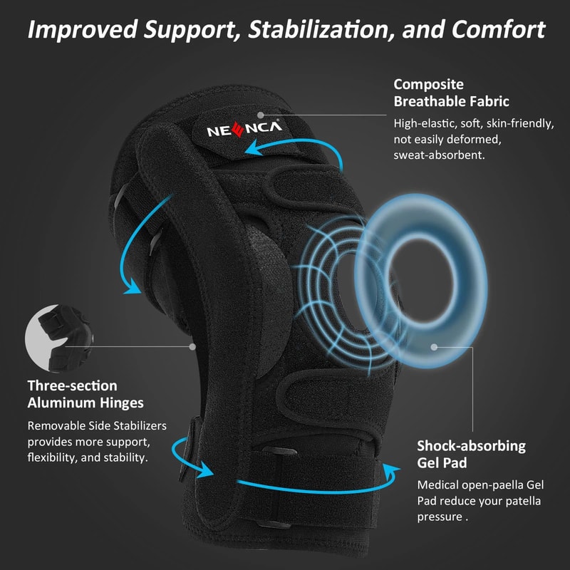 Three Section Hinged Knee Brace 2