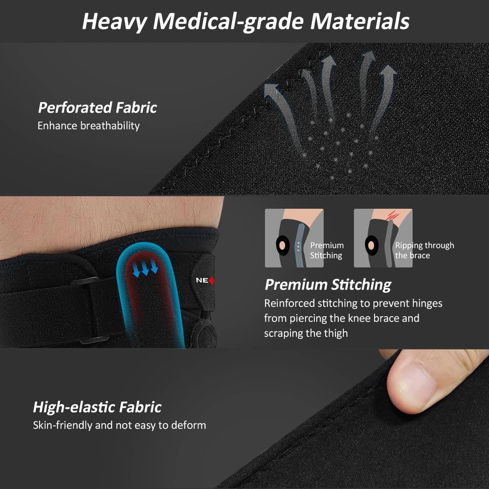 Three Section Hinged Knee Brace 3