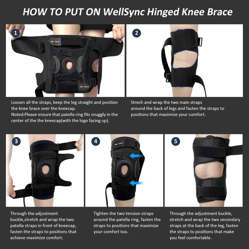 Three Section Hinged Knee Brace 4