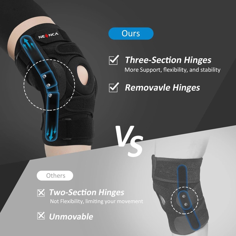 Three Section Hinged Knee Brace 10