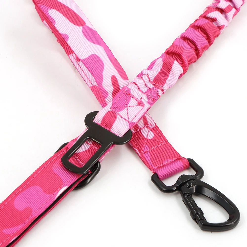Pink Camouflage Tactical Dog Harness 14
