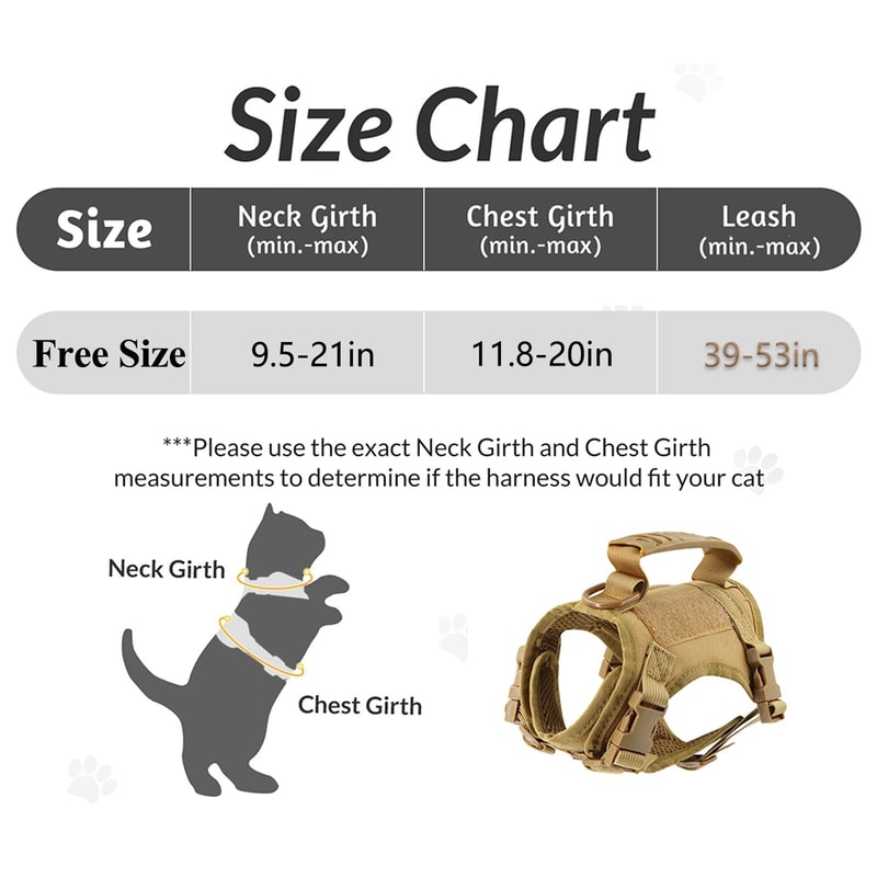 Tactical Cat And Small Dog Harness 8