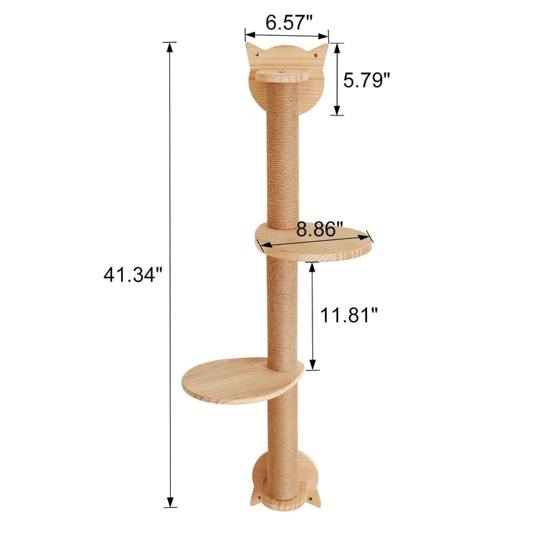 Wall Mounted Cat Tree With Hammock 5