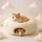 Plush Cat Tunnel Bed With Toys 3