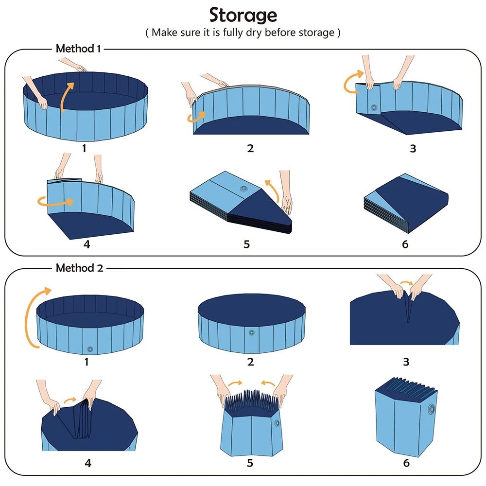 Portable Dog Swimming Pool Bath Tub 4