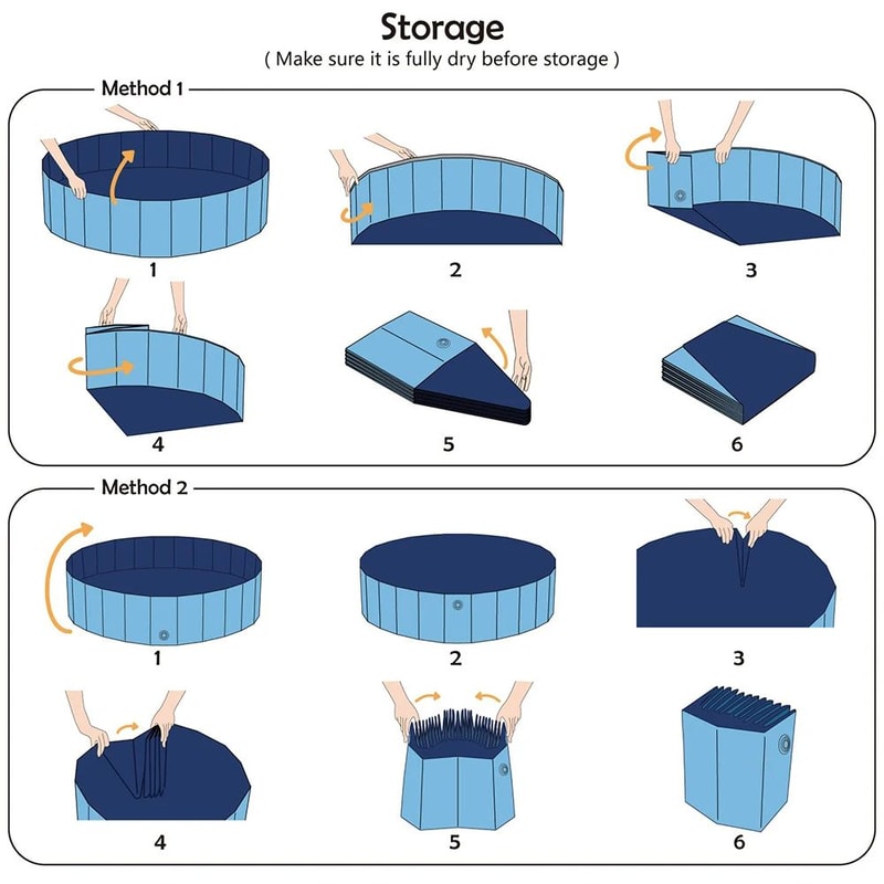 Portable Dog Swimming Pool Bath Tub 4