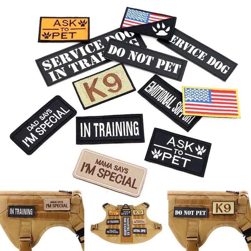 12 Pcs Tactical Dog Patch Set Bundle 0