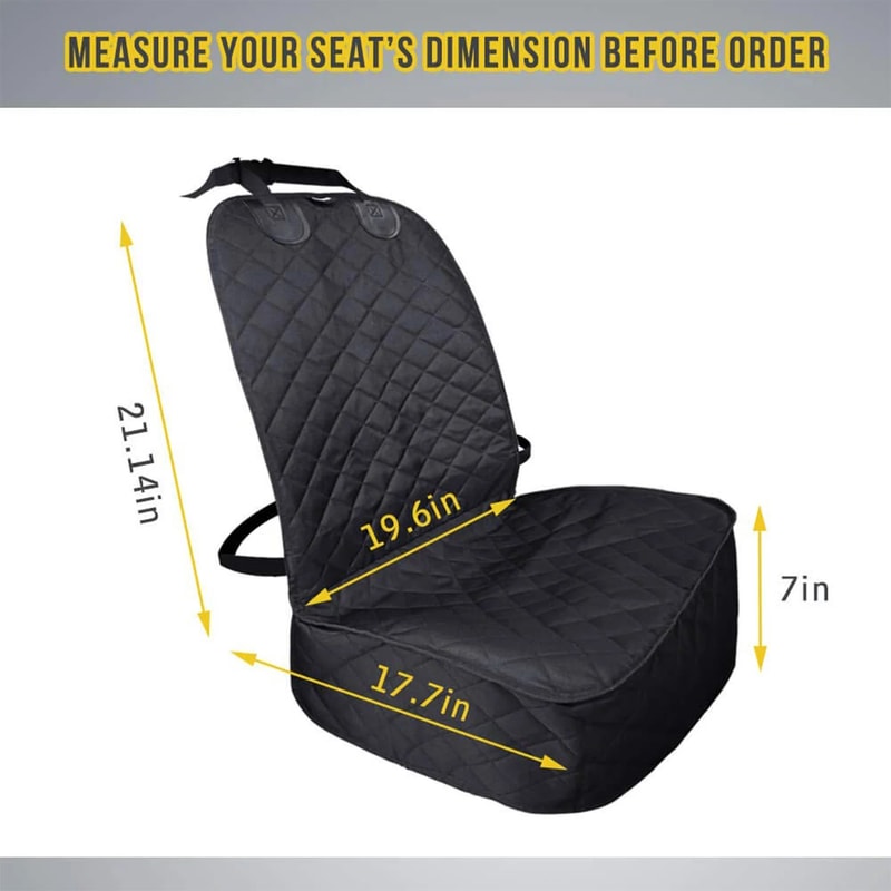 Waterproof Dog Front Seat Cover Set 8