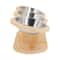 Three Bowl Raised Cat Feeder Set 6