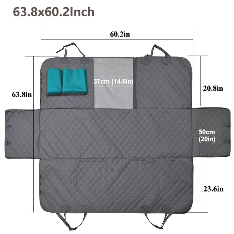 Waterproof Dog Back Seat Hammock Cover 11