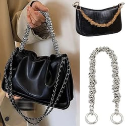 irregular metal handbag chain handle strap