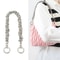Irregular Metal Handbag Chain Handle Strap 6