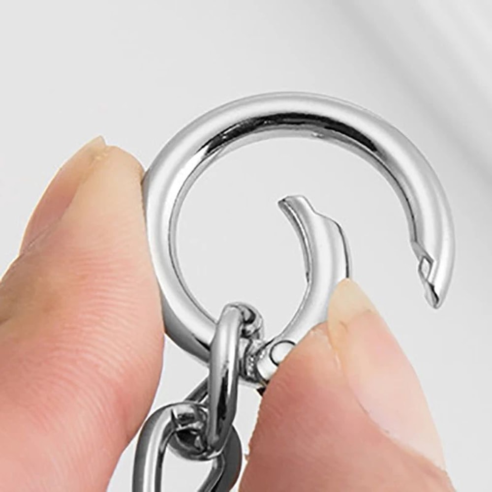 Irregular Metal Handbag Chain Handle Strap 9