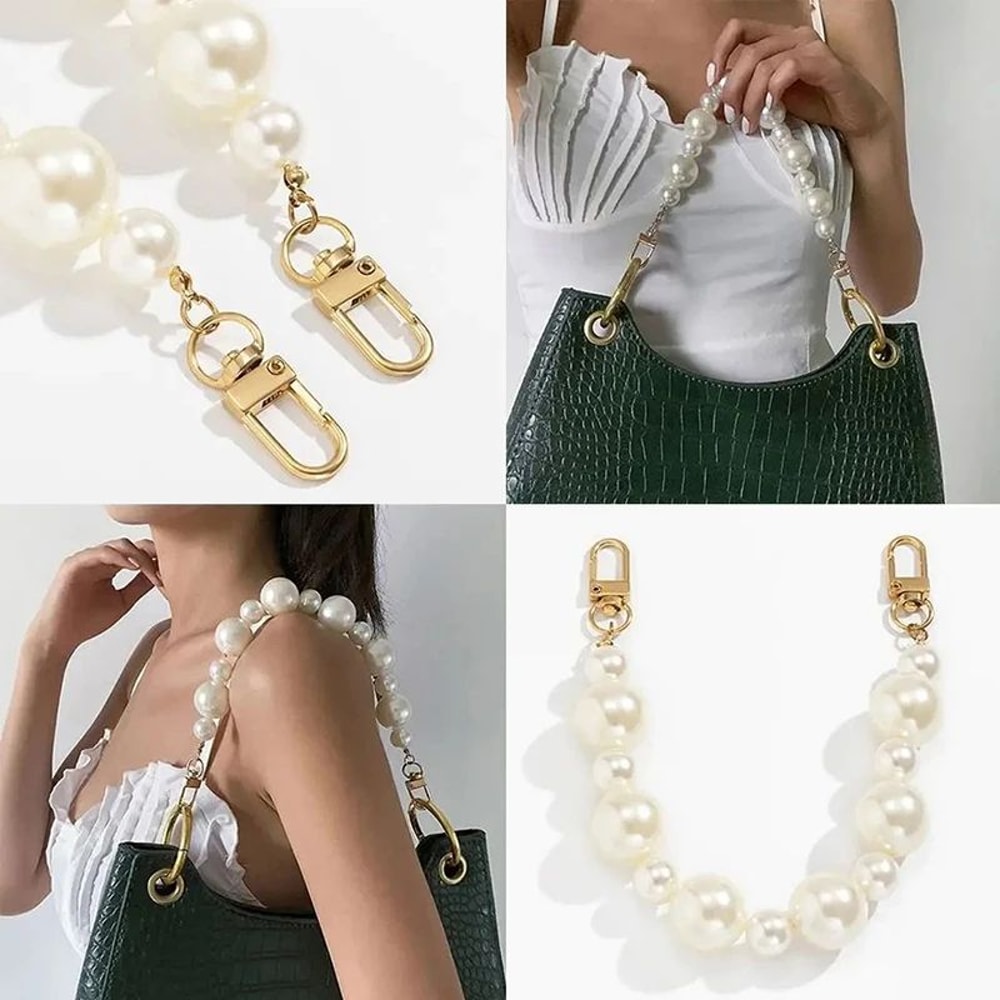 Pearl Decorative Bag Chain Strap 1