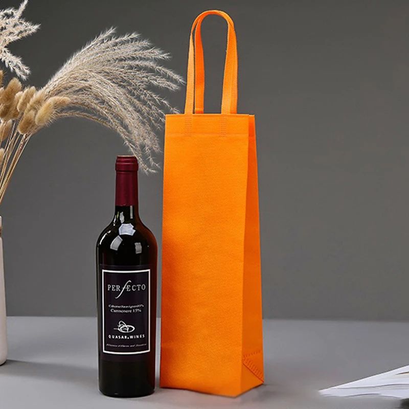Waterproof NonWoven Wine Bottle Gift Bag 1